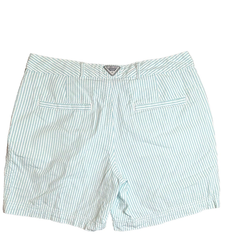 Columbia PFG Super Bonehead Women's 6" Shorts Size 6 Blue White Striped